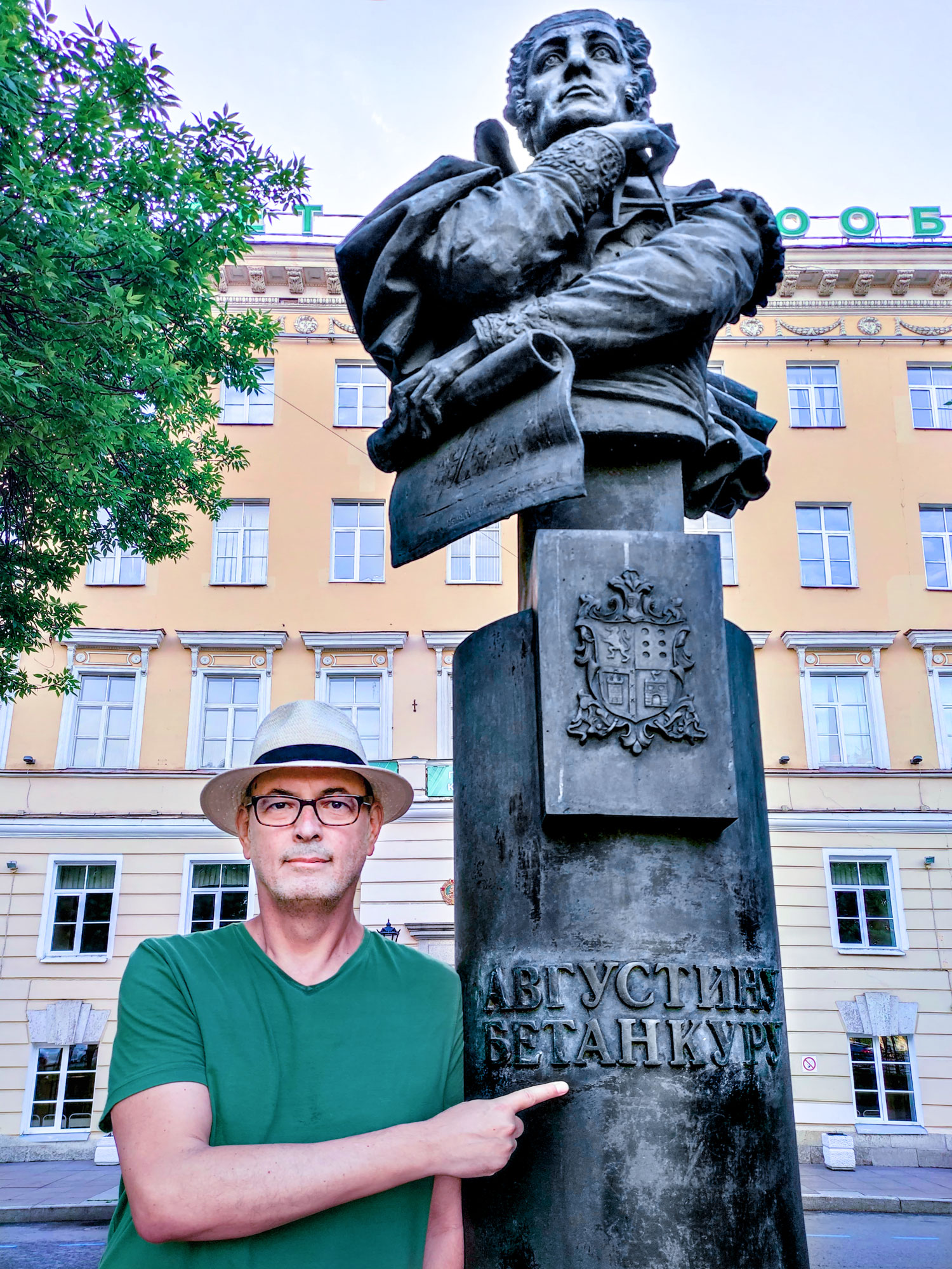 Agustín de Betancourt, em São Petersburgo, engenheiro espanhol responsável por muito do desenvolvimento da Rússia