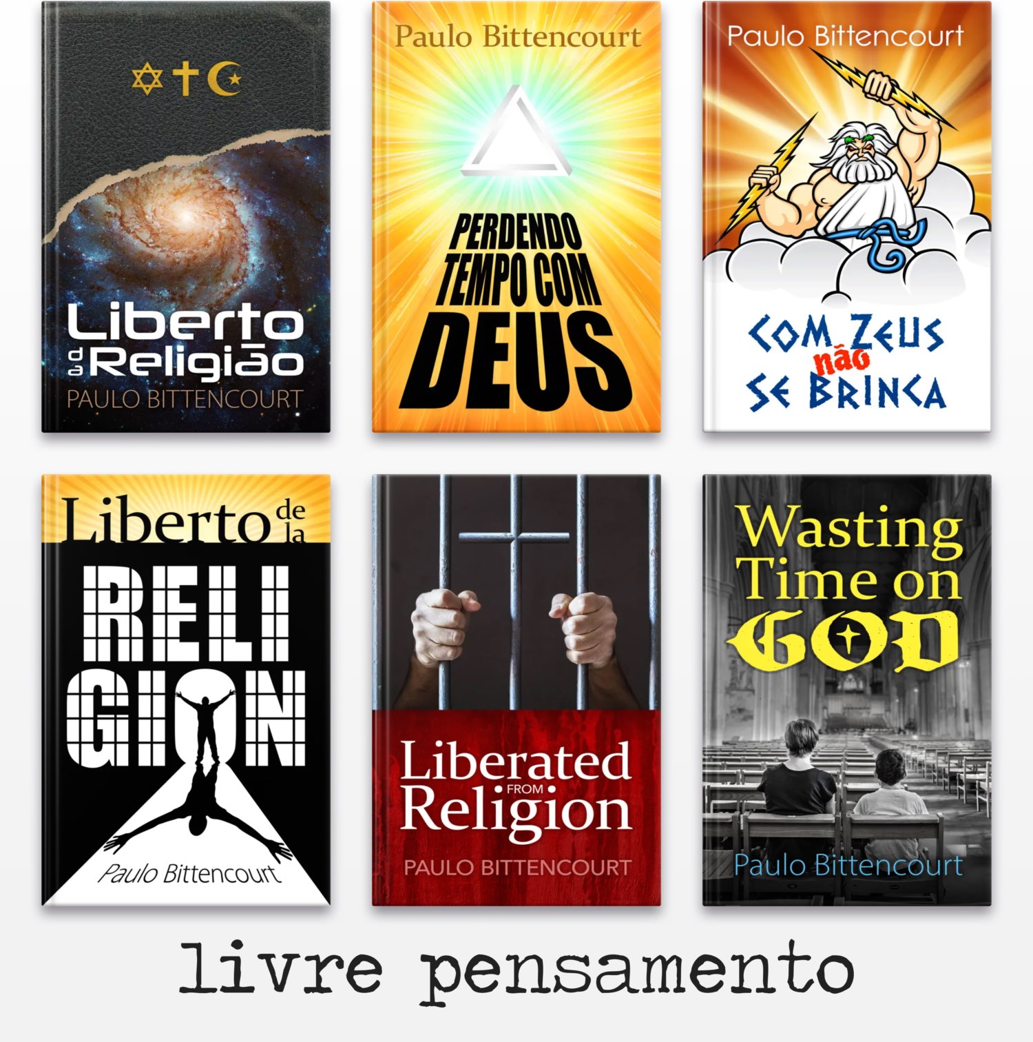 Livros de Paulo Bittencourt sobre Livre Pensamento, Humanismo e Ateísmo